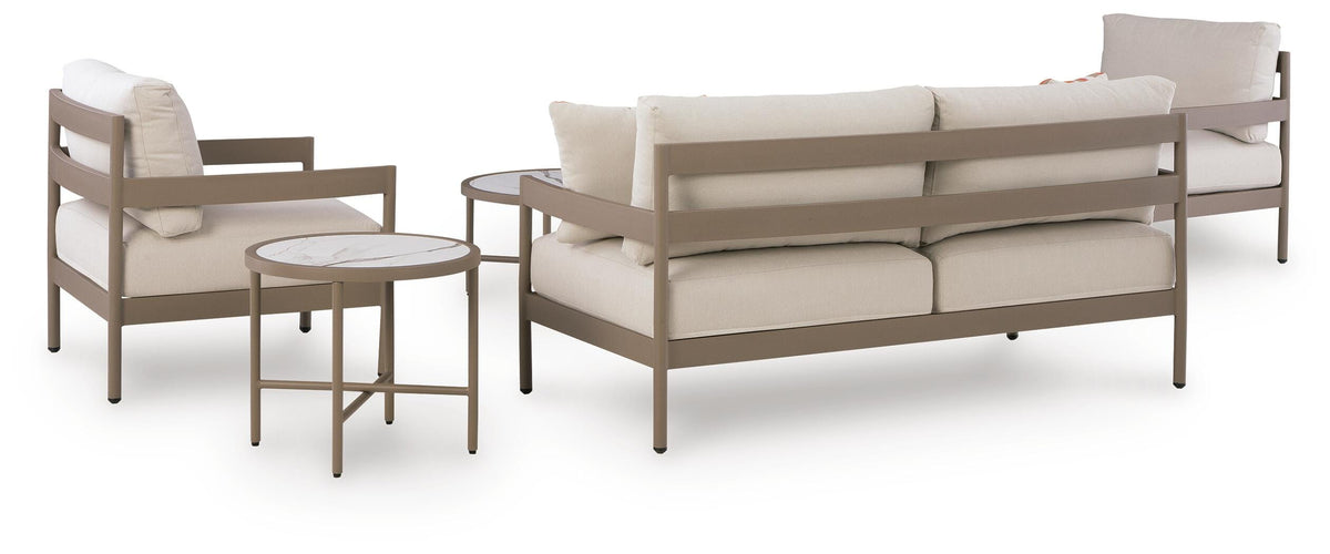 Wynnie Outdoor Love/Chairs/Tables Set (Set of 5)