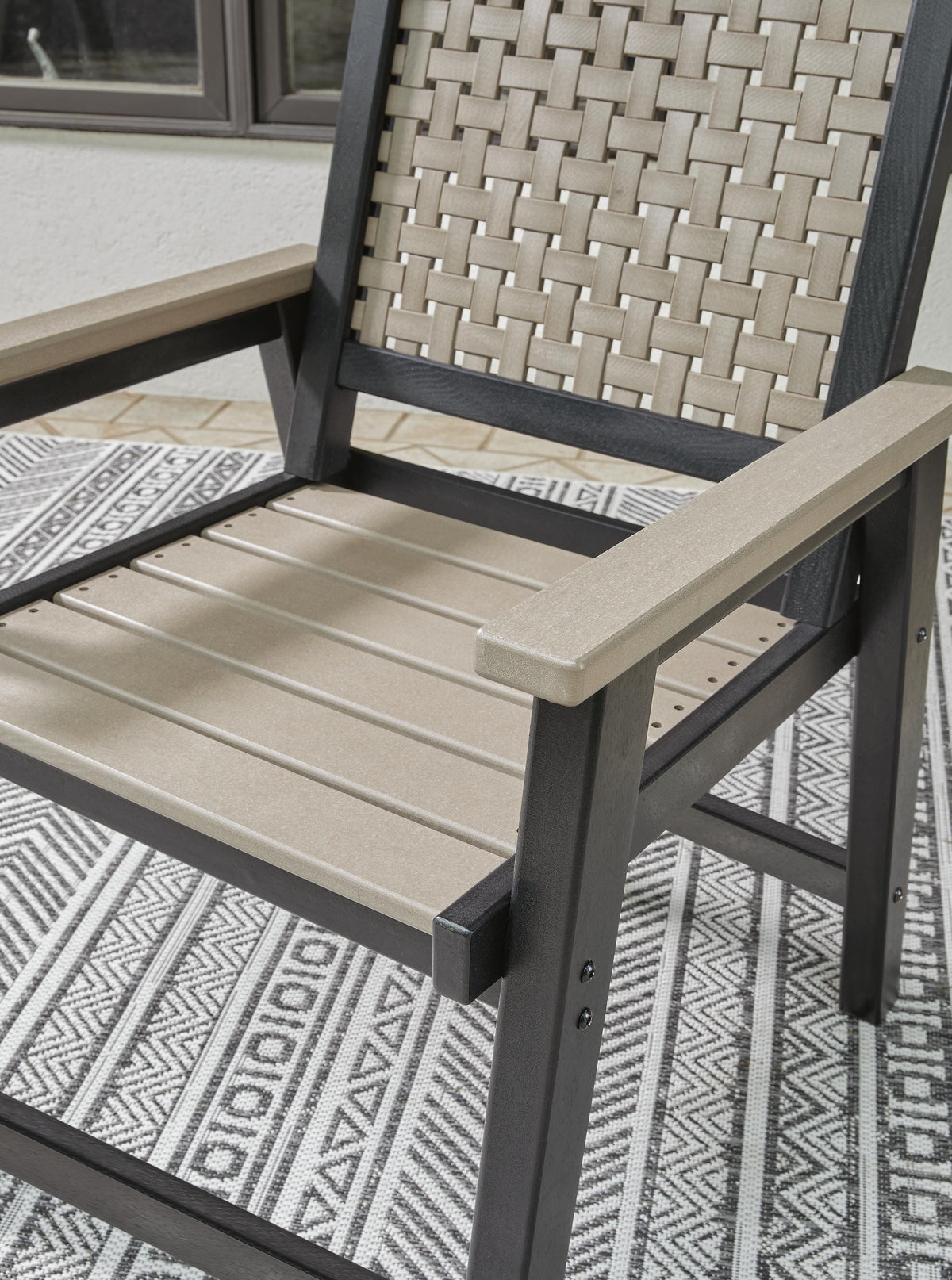Marchesa Outdoor Dining Table with 2 Swivel Arm Chairs and 4 Arm Chairs