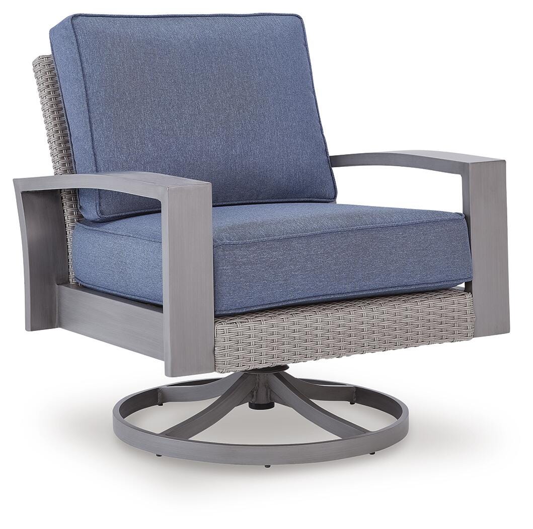Kellan Bay Outdoor Swivel Lounge Chair with Cushion