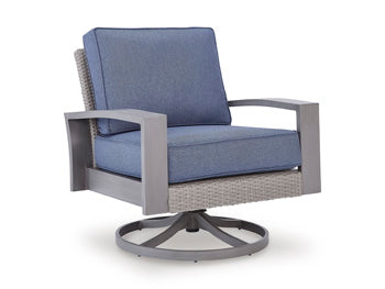 Kellan Bay Outdoor Swivel Lounge Chair with Cushion
