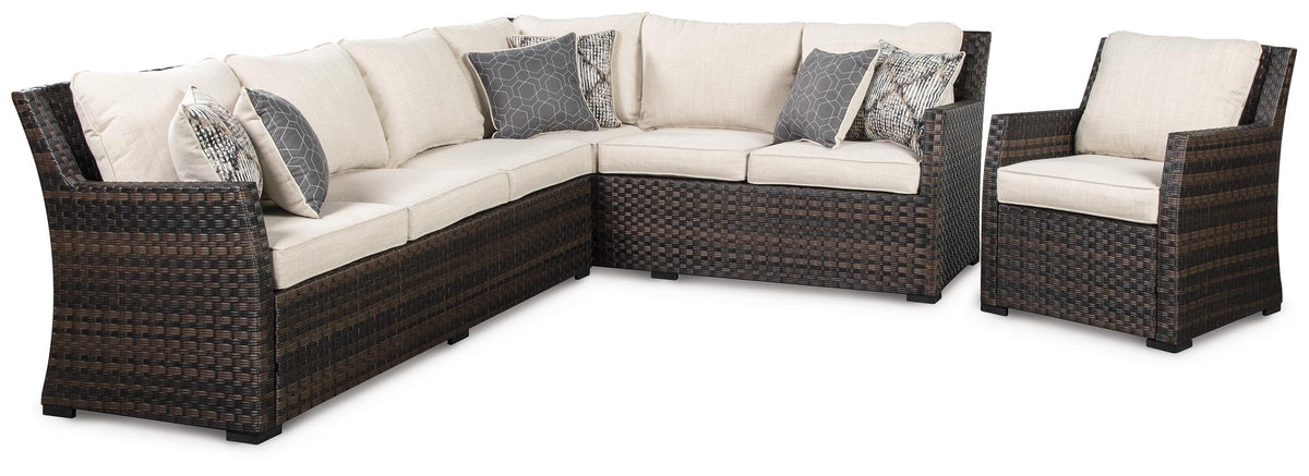 Bermagui Park 3-Piece Sofa Sectional/Chair with Cushion