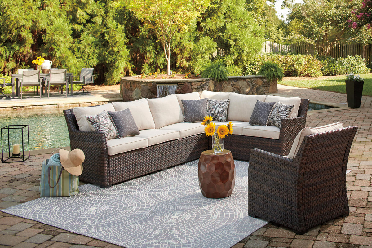 Bermagui Park 3-Piece Sofa Sectional/Chair with Cushion