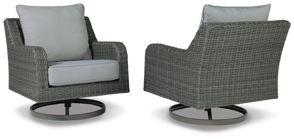 Axis Outdoor Swivel Lounge with Cushion
