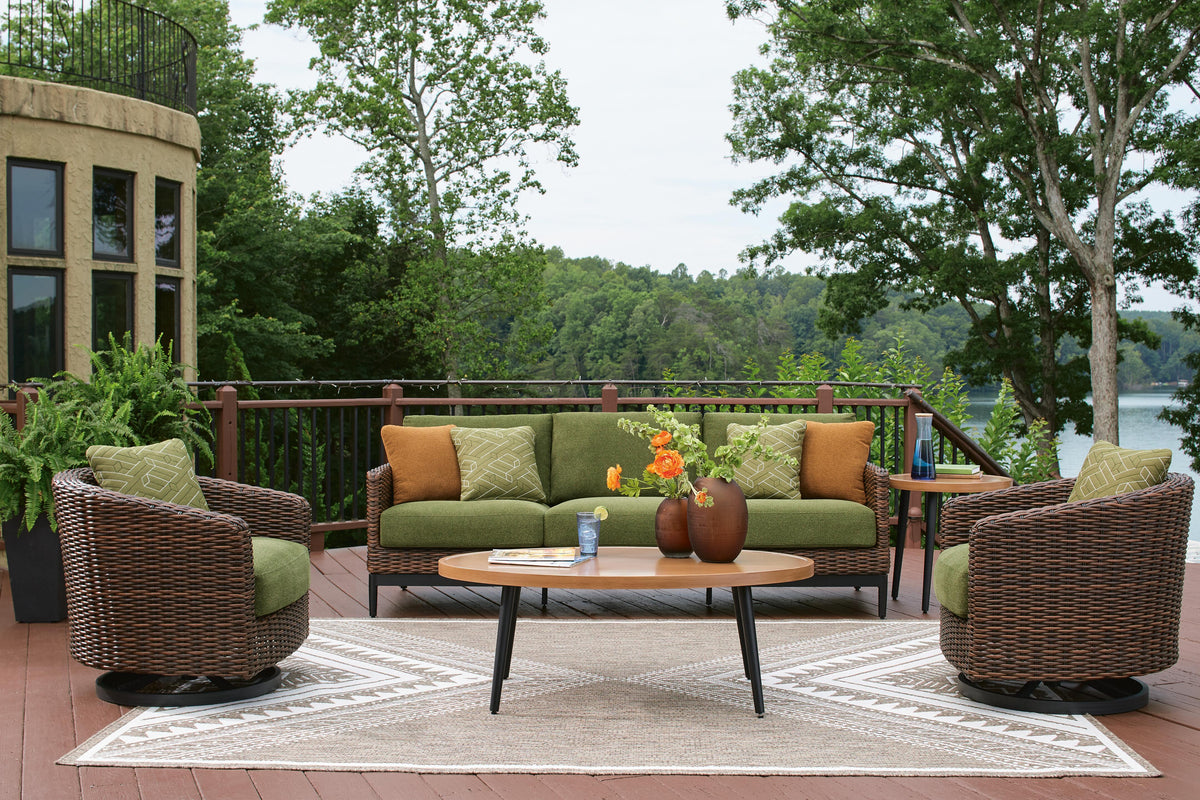 Ashdown Outdoor Swivel Lounge Chair with Cushion