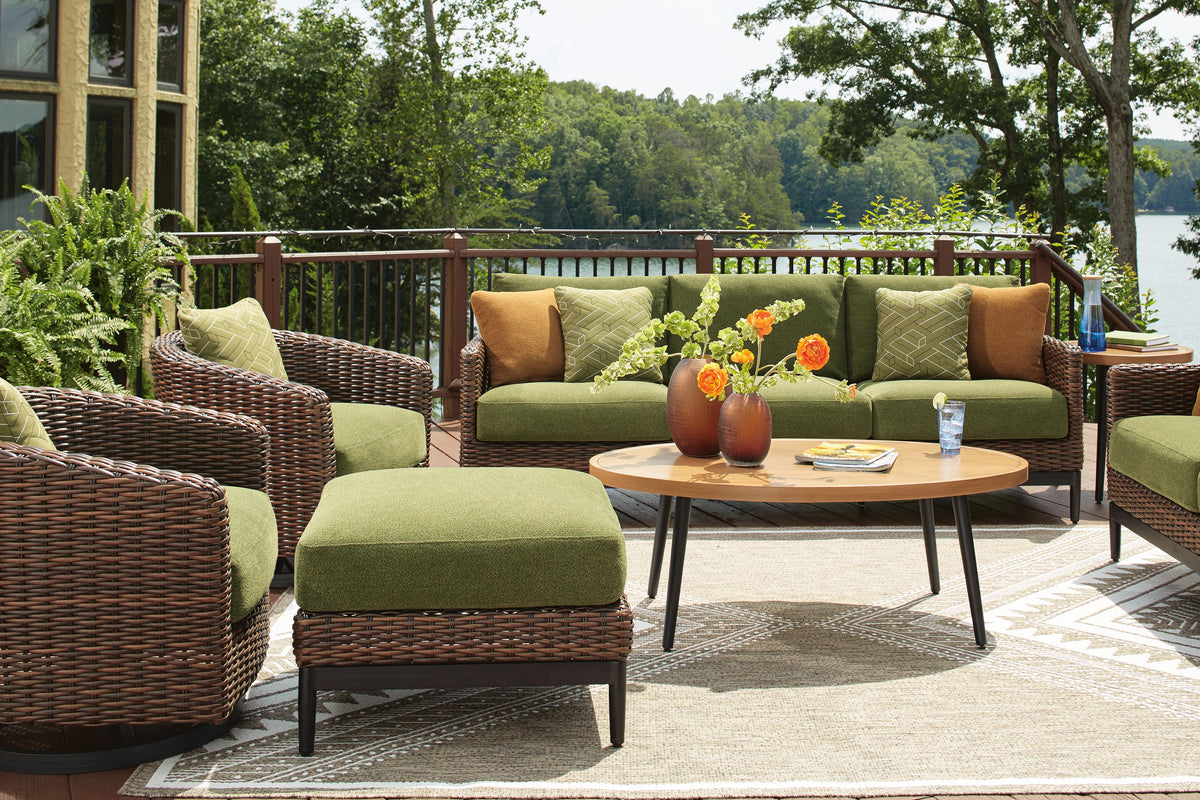 Ashdown Outdoor Swivel Lounge Chair with Cushion