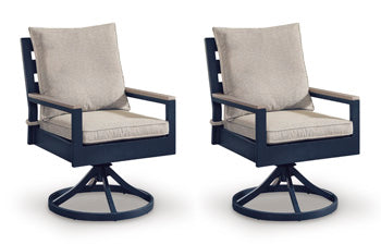 Jervis Bay Outdoor Swivel Chair with Cushion (Set of 2)