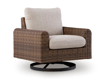 Sable Outdoor Swivel Lounge Chair with Cushion