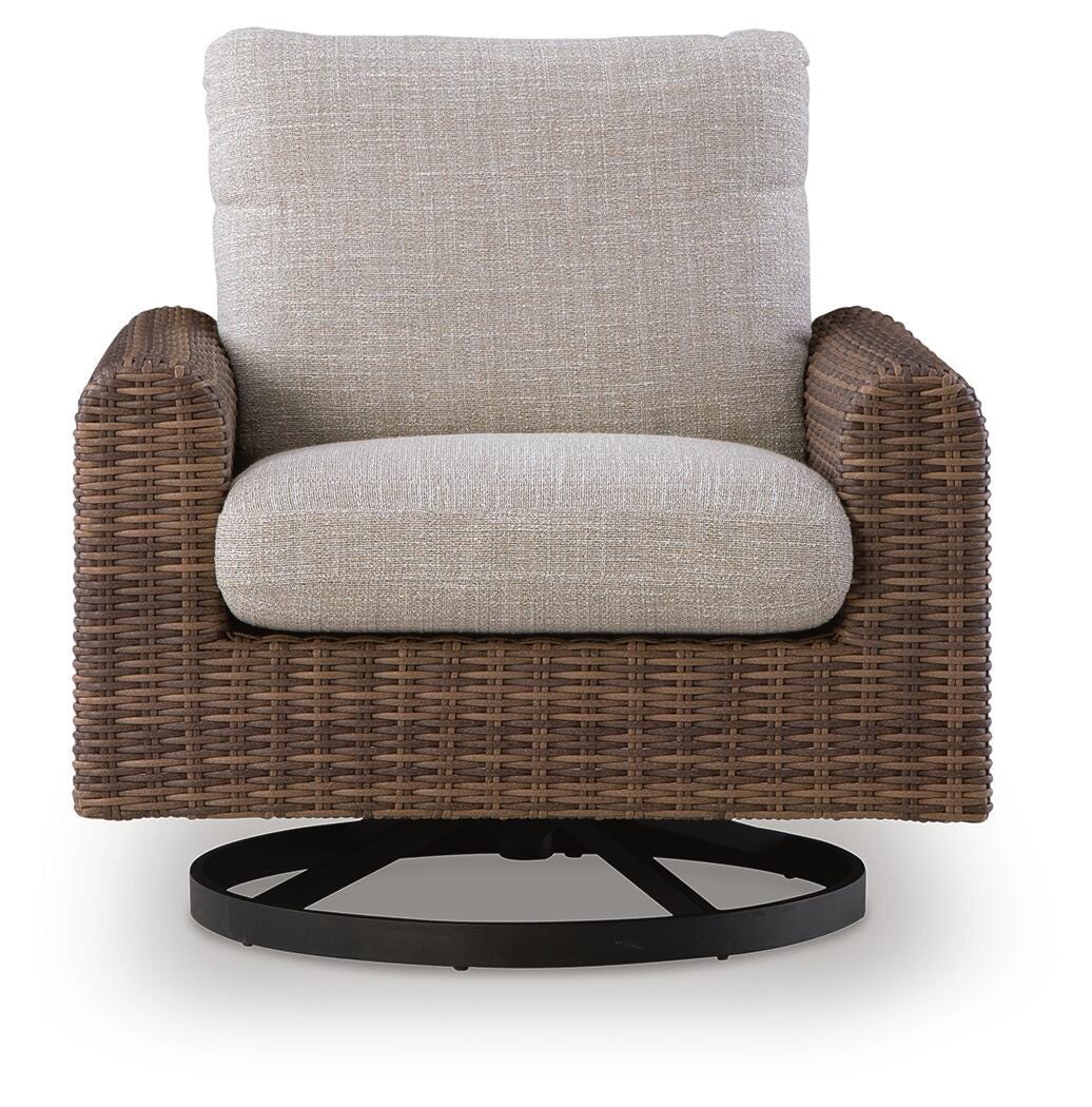 Sable Outdoor Swivel Lounge Chair with Cushion