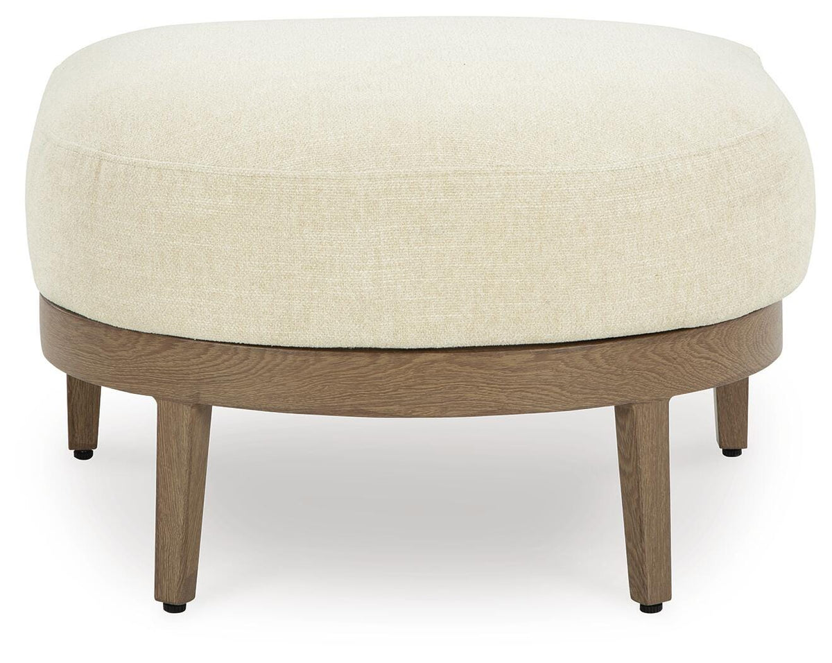 Pemberton Outdoor Ottoman with Cushion