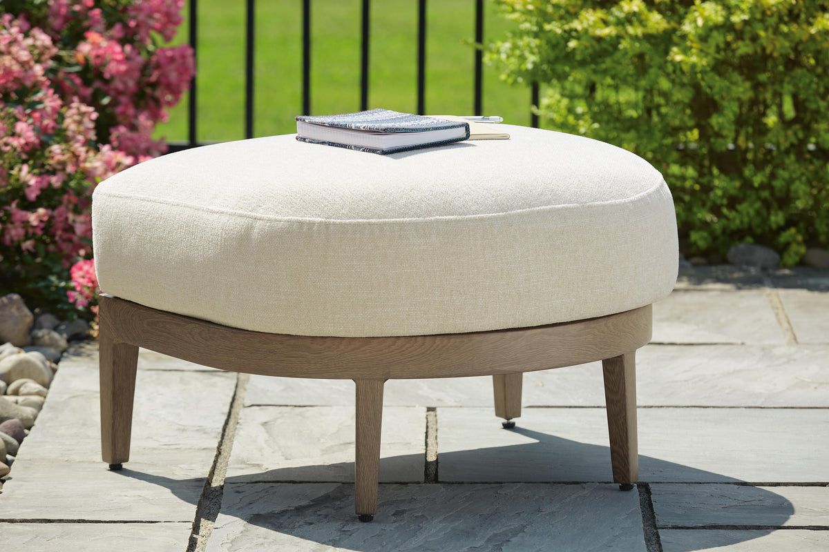 Pemberton Outdoor Ottoman with Cushion