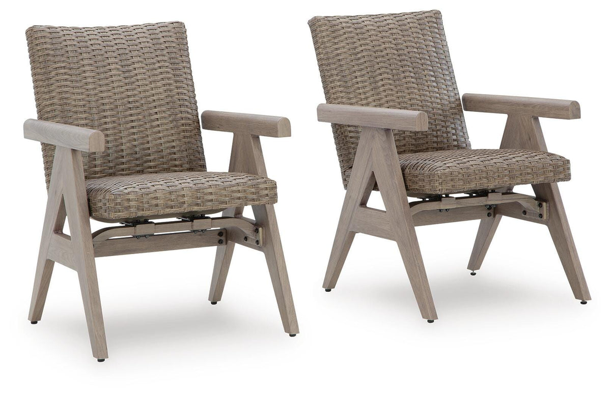 Harlow Bay Outdoor Rocking Arm Chair (Set of 2)