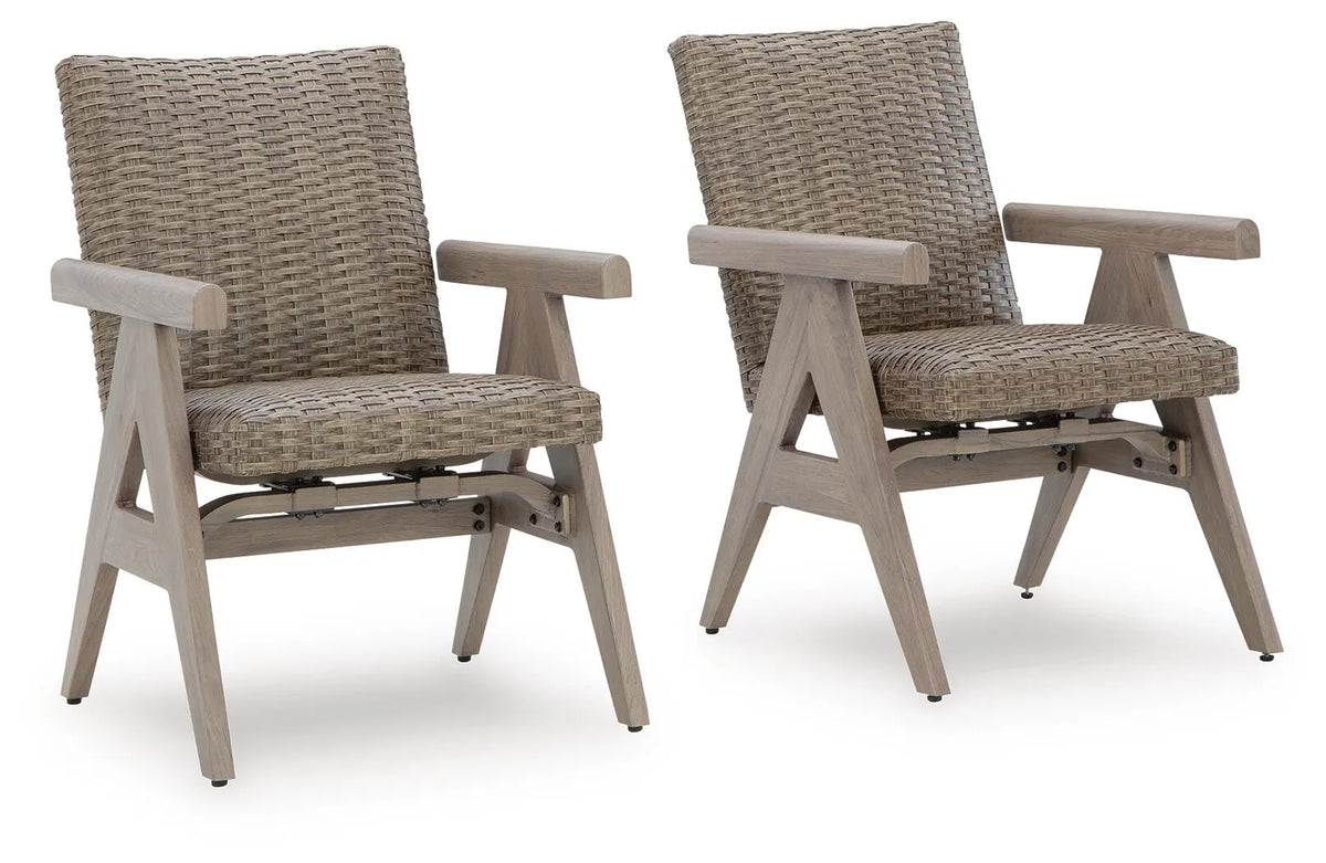Marlowe Point Outdoor Rocking Arm Chair (Set of 2)