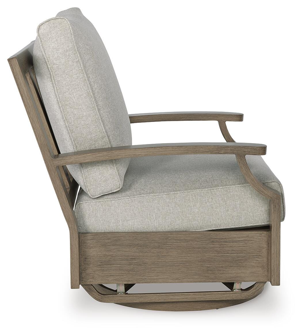 Sadie Outdoor Swivel Glider Chair with Cushion