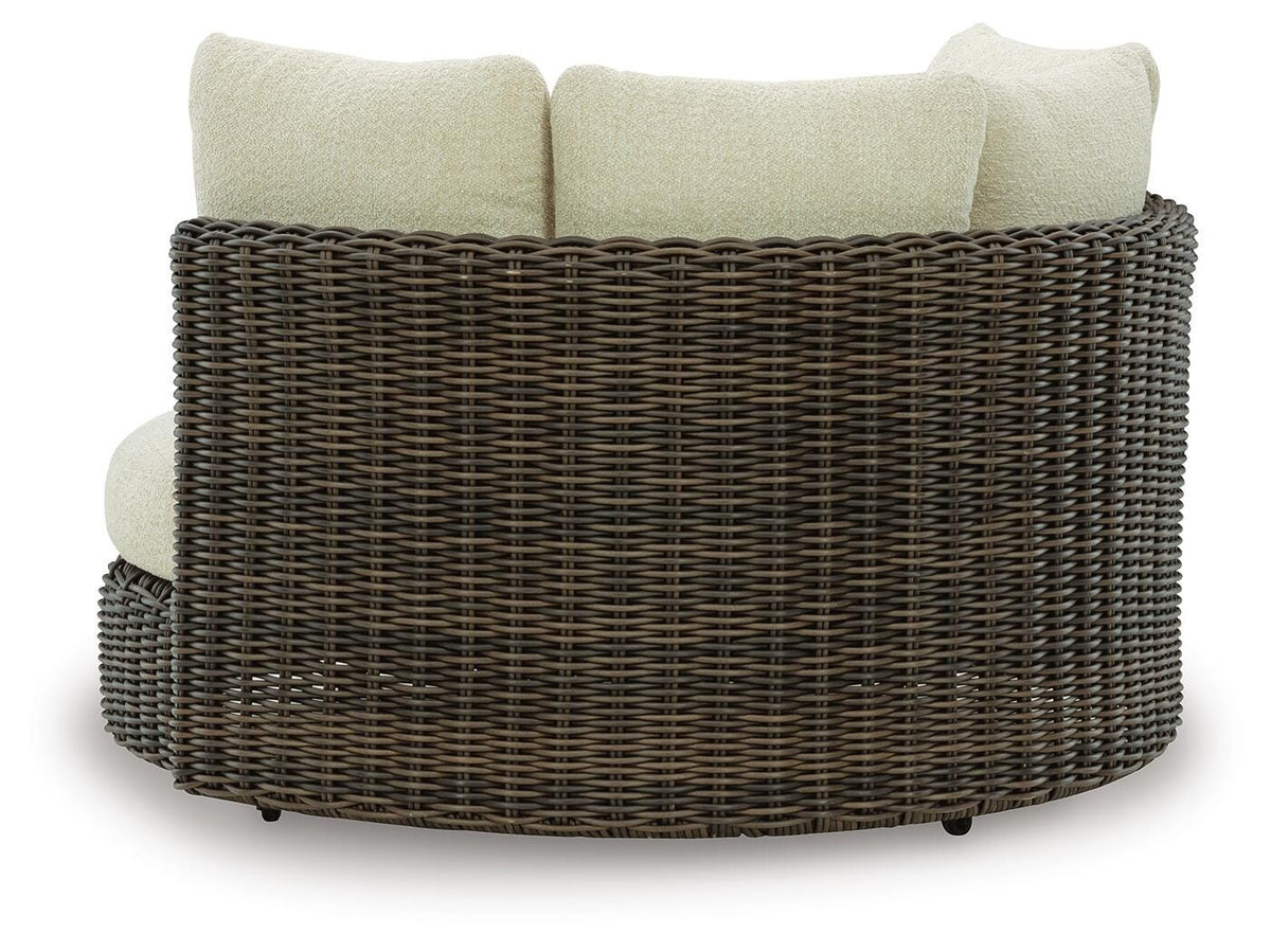 Isolde Outdoor Swivel Lounge Chair with Cushion