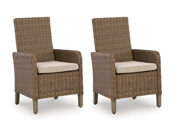 Palmerston Arm Chair with Cushion (Set of 2)