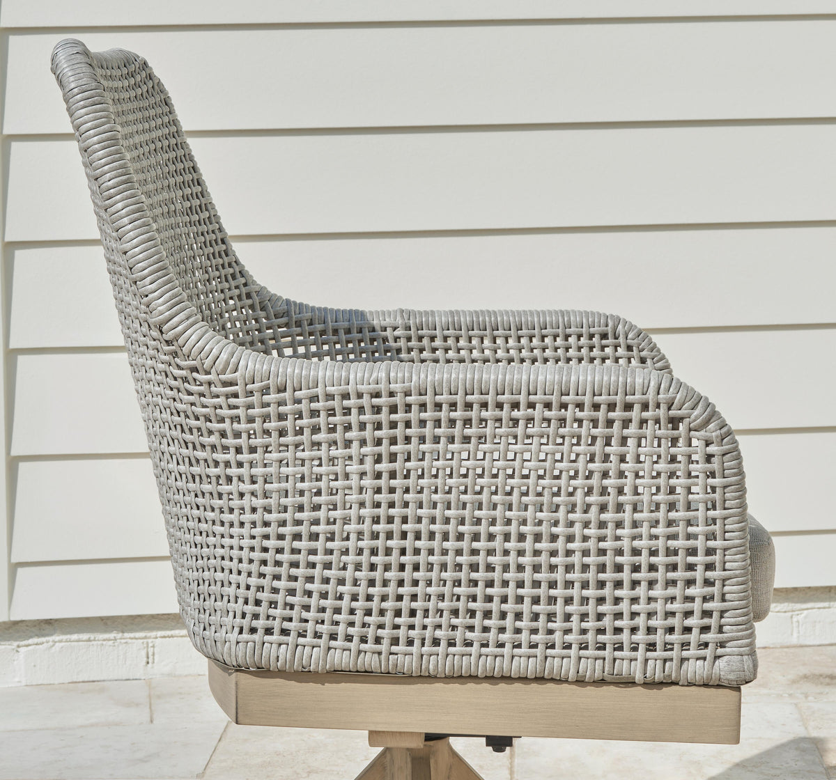 Hensley Outdoor Swivel Dining Chair (Set of 2)