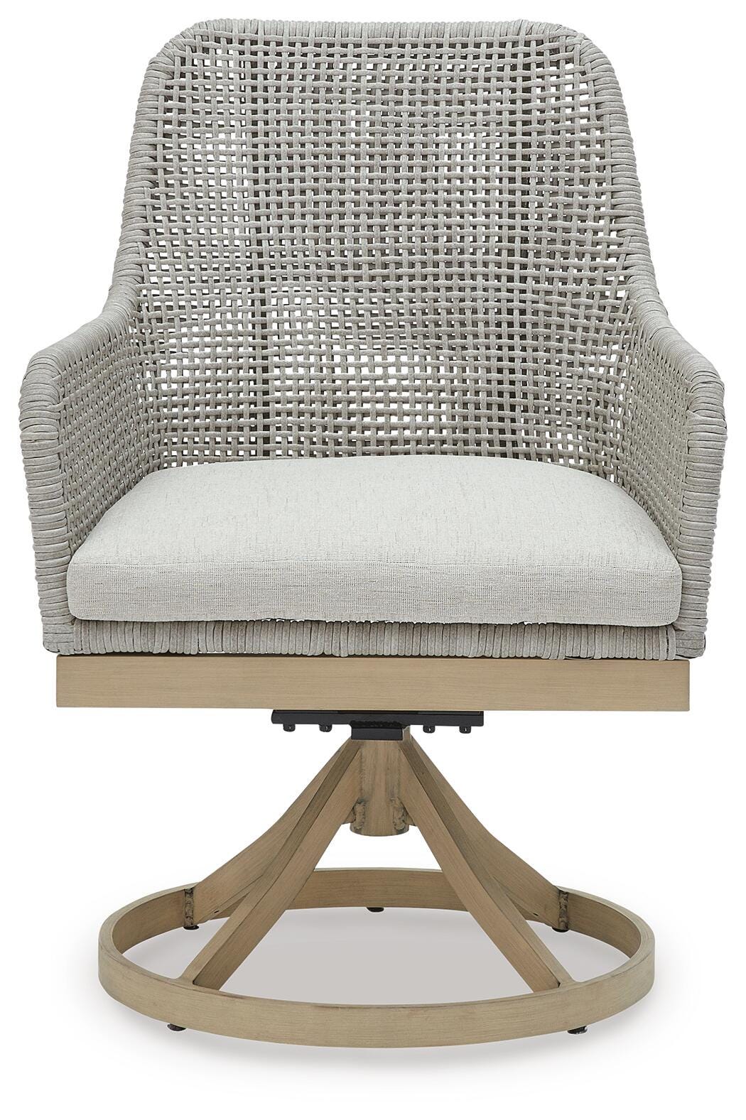Hensley Outdoor Swivel Dining Chair (Set of 2)