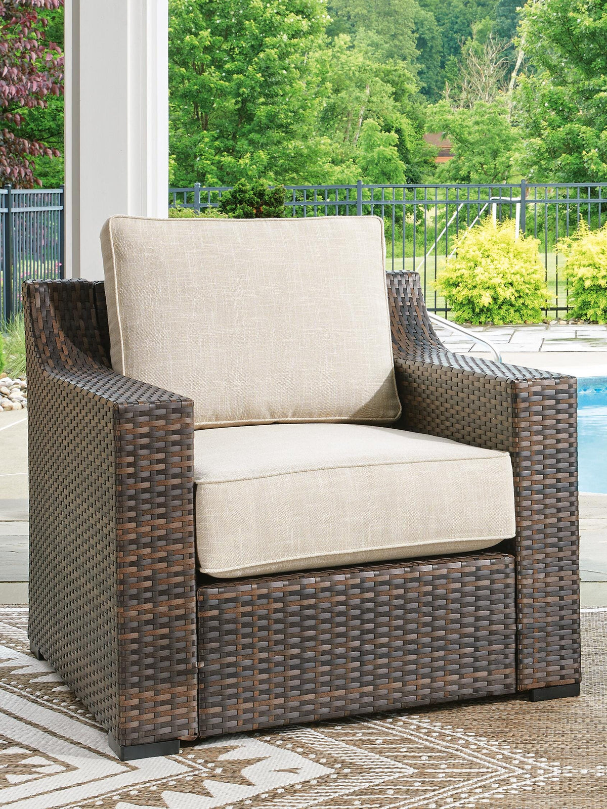 Harrowmere Outdoor Lounge Chair with Cushion