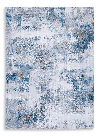 Marlowe Cross 5' x 7' Washable Rug