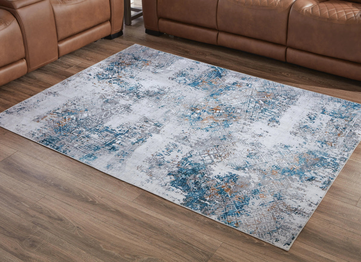 Marlowe Cross 5' x 7' Washable Rug