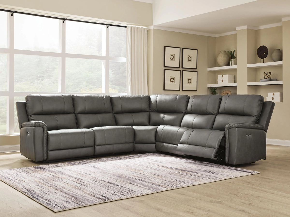 Radford 5-Piece Power Reclining Sectional in Anchor III