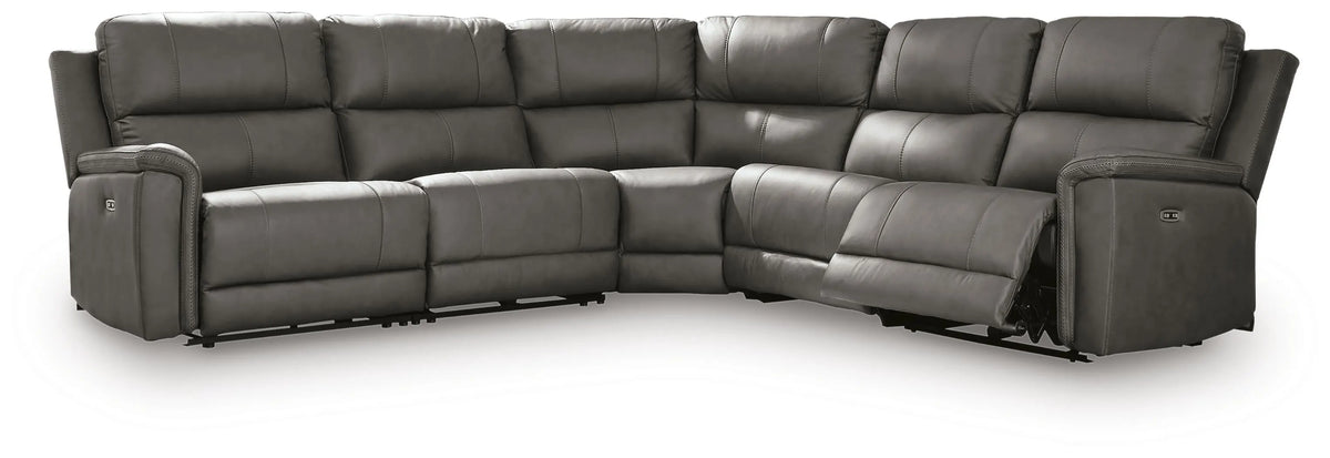 Radford 5-Piece Power Reclining Sectional in Anchor III