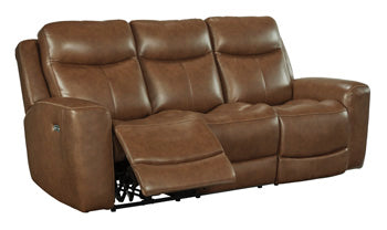 Ellsworth Bay Power Reclining Sofa in Amber