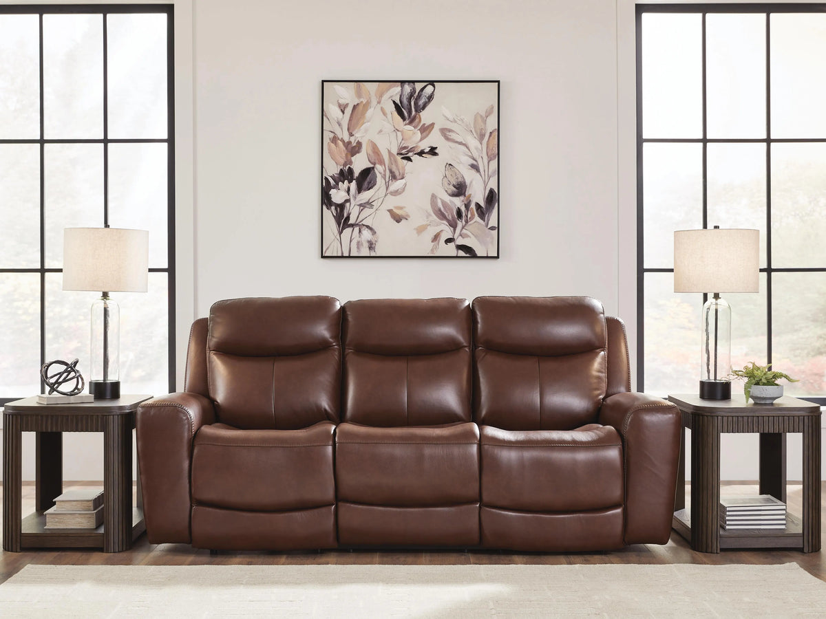 Ellsworth Bay Power Reclining Sofa in Mahogany