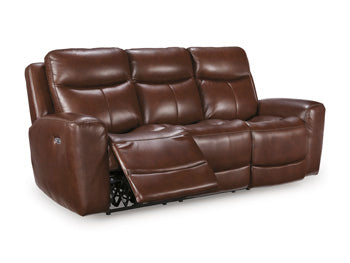 Ellsworth Bay Power Reclining Sofa in Mahogany