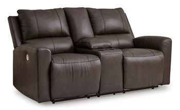 Kestrel Power Reclining Loveseat with Console