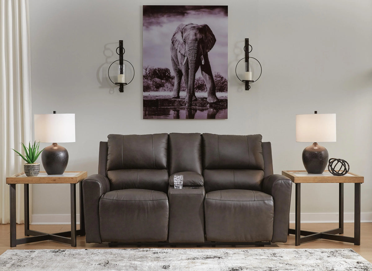 Kestrel Power Reclining Loveseat with Console