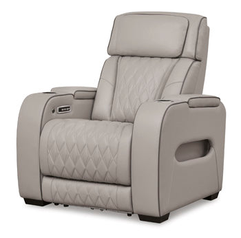 Anvilbrook Power Recliner in Gray