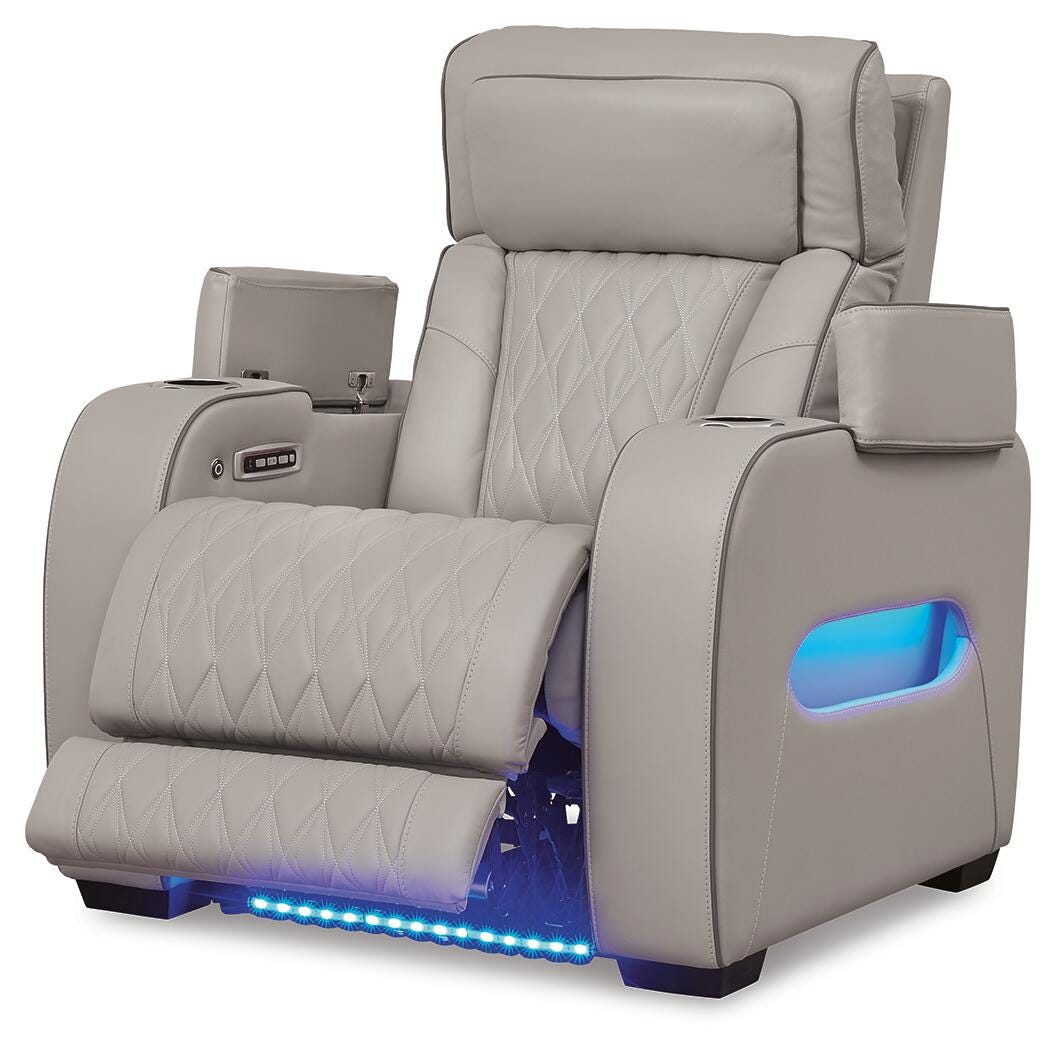 Anvilbrook Power Recliner in Gray