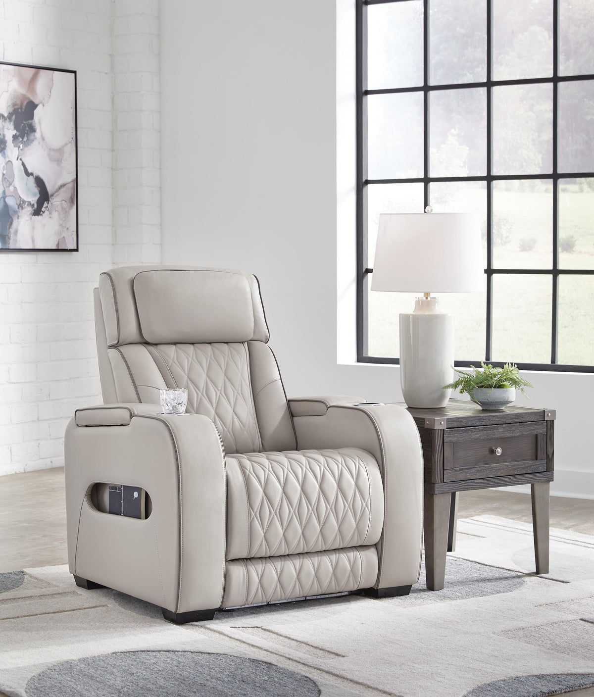 Anvilbrook Power Recliner in Gray