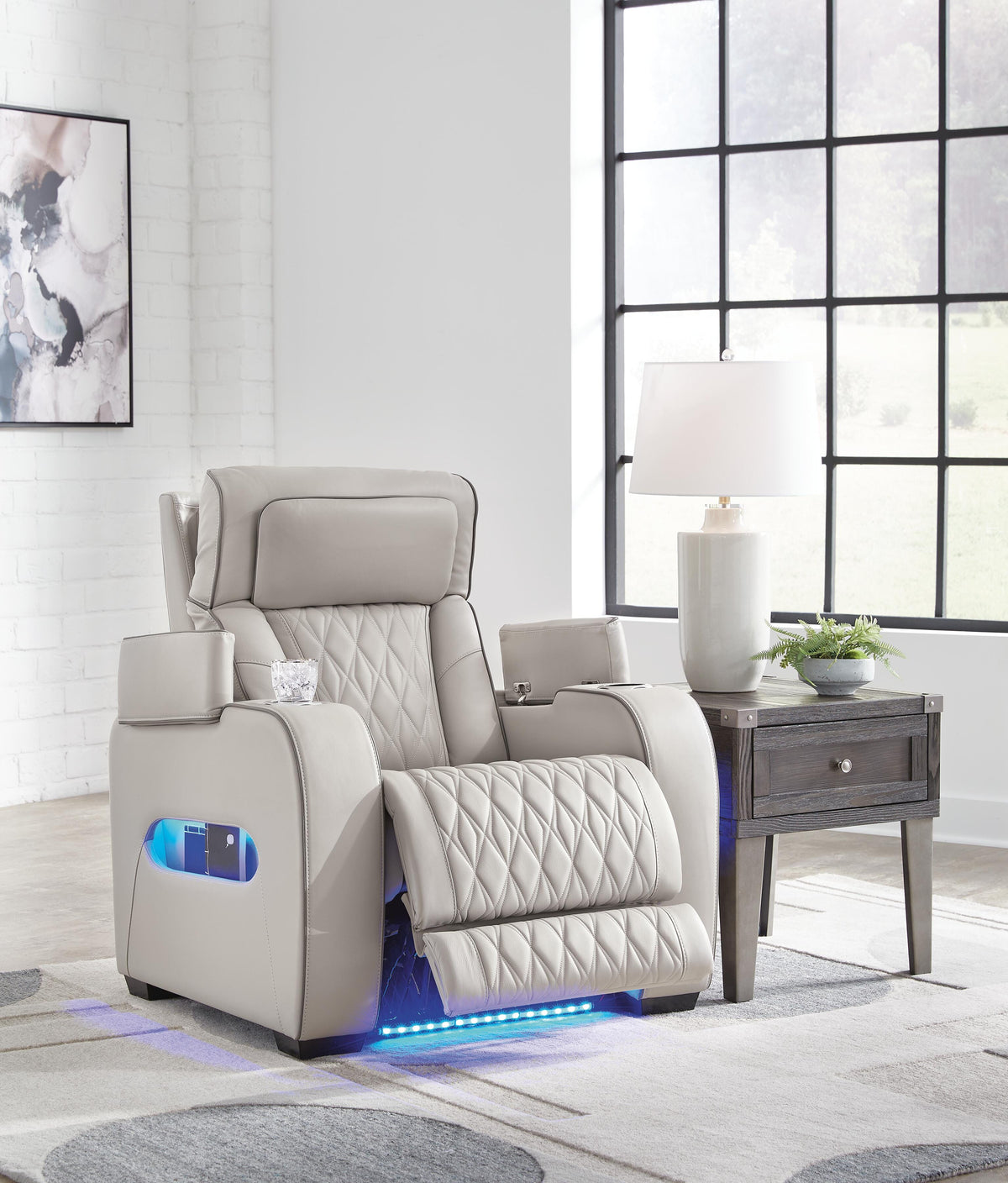 Anvilbrook Power Recliner in Gray