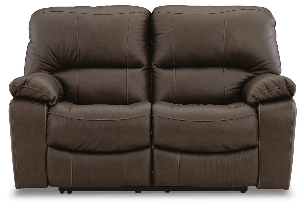 Sheffield Power Reclining Loveseat in Dark Brown