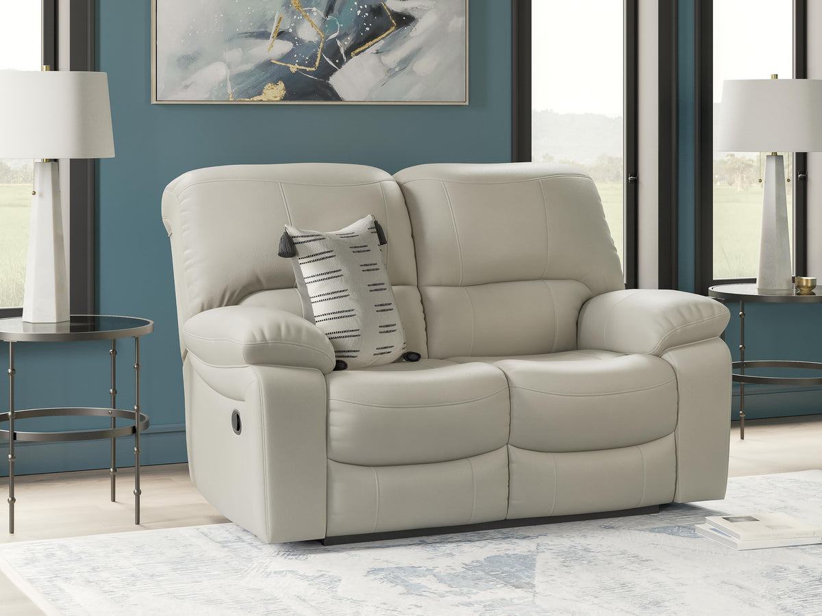 Sheffield Reclining Loveseat in Coconut