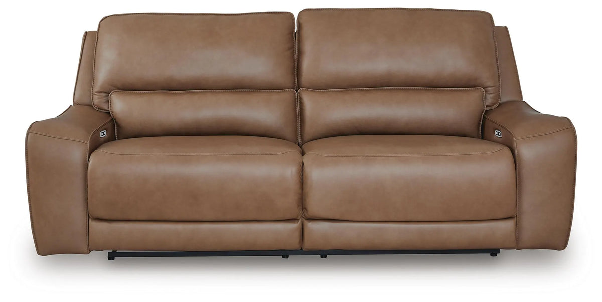 Pennington Power Reclining Sofa in Caramel