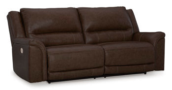 Chatsworth Bay Power Reclining Sofa in Dark Brown