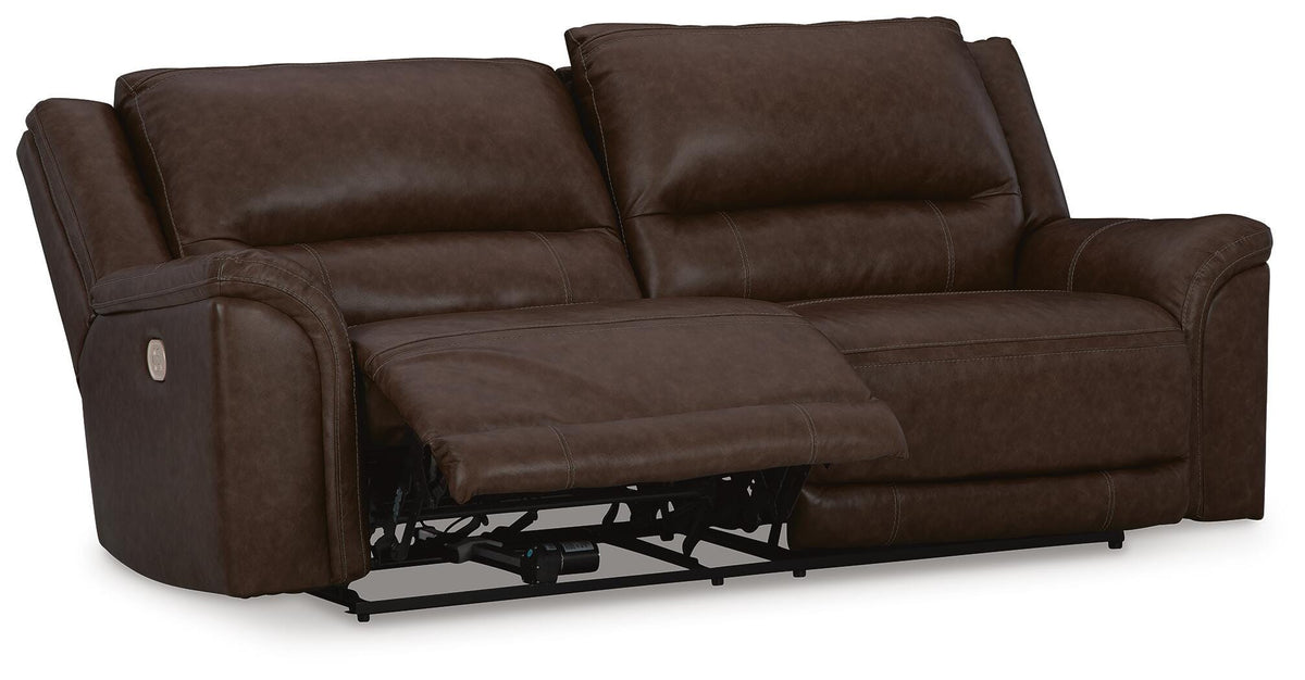Chatsworth Bay Power Reclining Sofa in Dark Brown