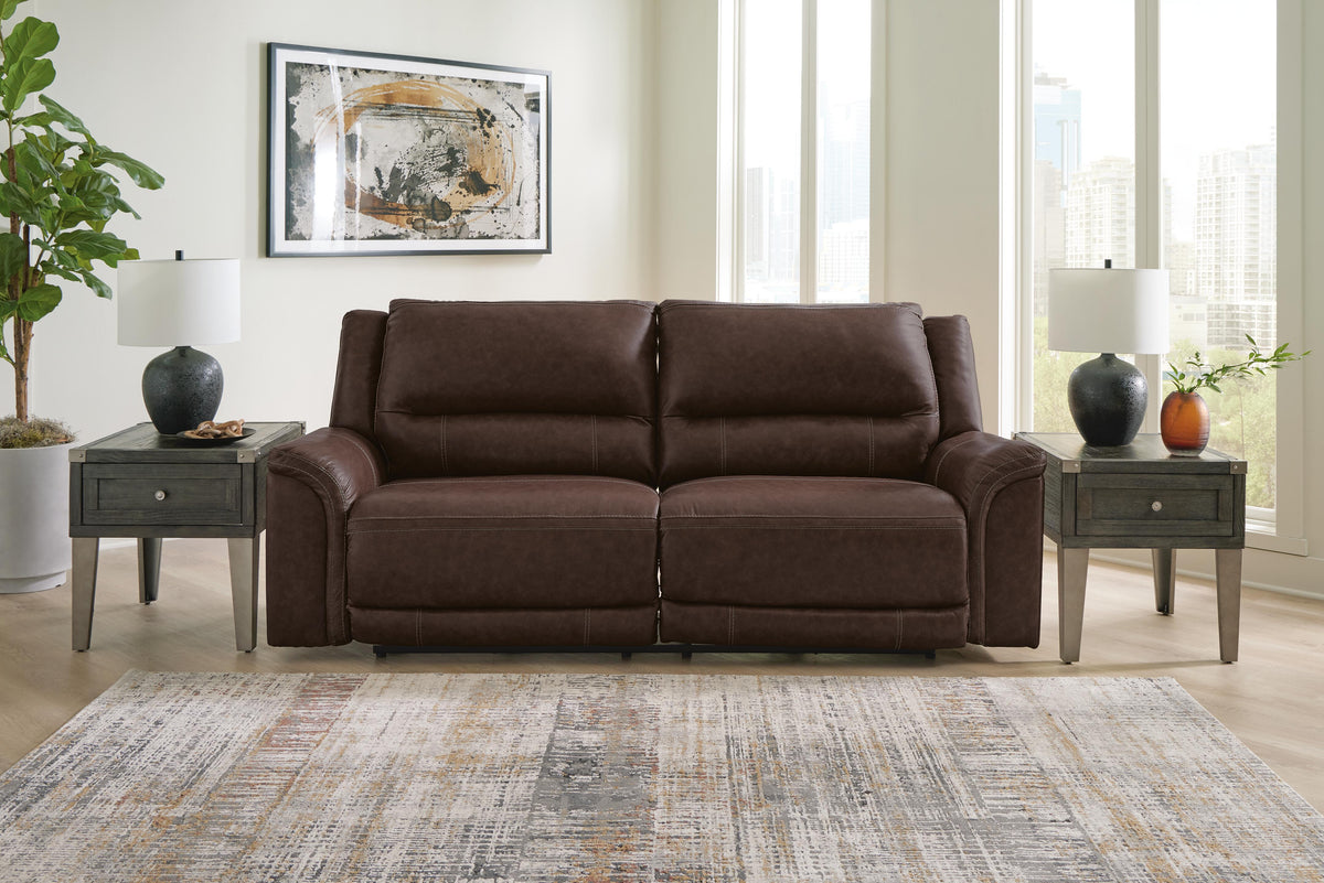 Chatsworth Bay Power Reclining Sofa in Dark Brown