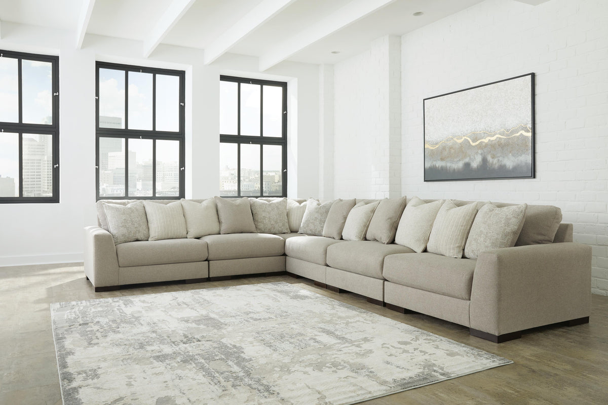Kiama Bay 6-Piece Sectional in Wicker