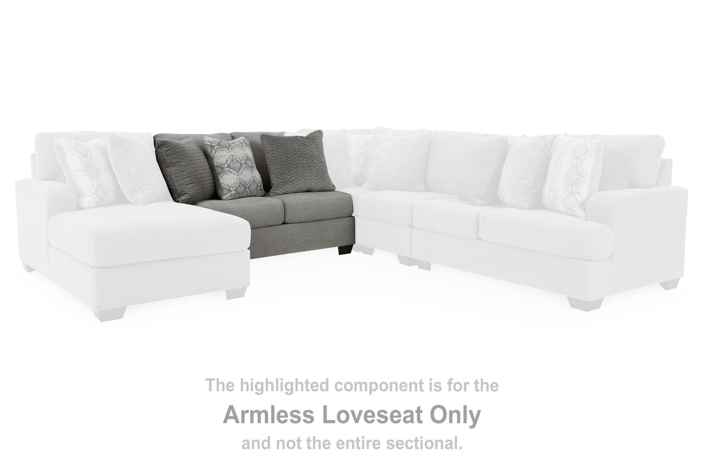 Keener Armless Loveseat