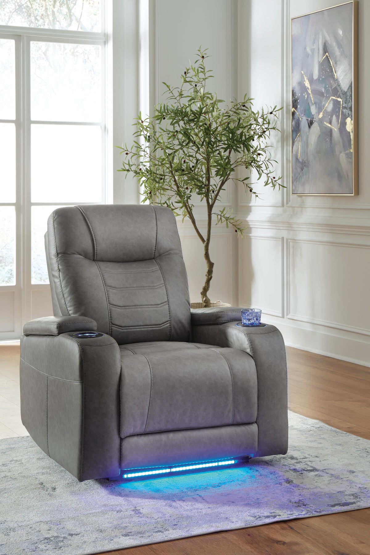 Halcourt Power Recliner in Slate