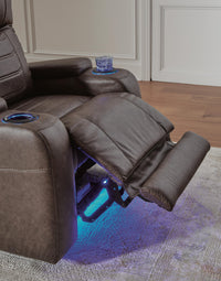 Halcourt Power Recliner in Umber