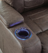 Halcourt Power Recliner in Umber