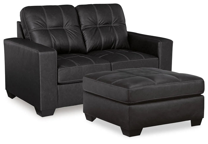 Ironclad Loveseat and Oversized Ottoman