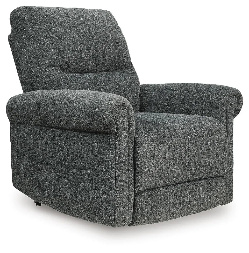 Arlo Cross Power Lift Recliner in Charcoal