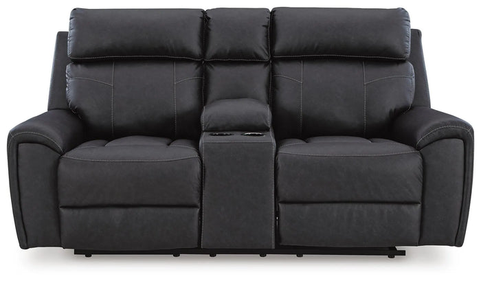 Carrick Glider Reclining Loveseat with Console