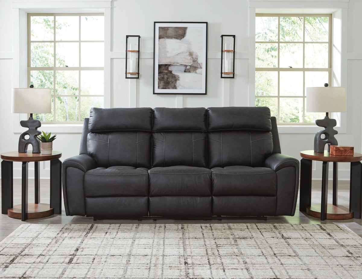 Carrick Reclining Sofa with Drop Down Table